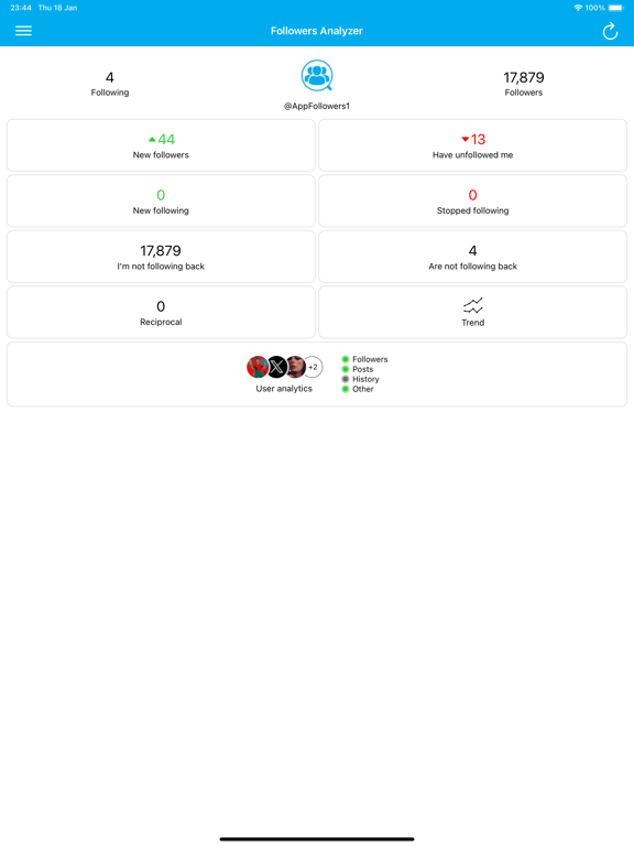Screenshot #4 pour Followers Analyzer for Twitter