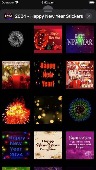 2024 - Happy New Year Stickers Screenshot