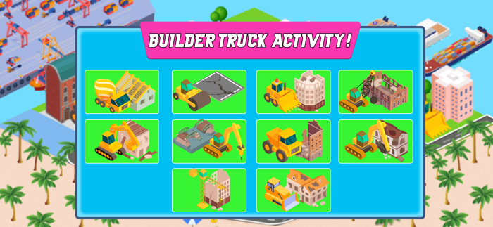 Funny Construction Trucks Game