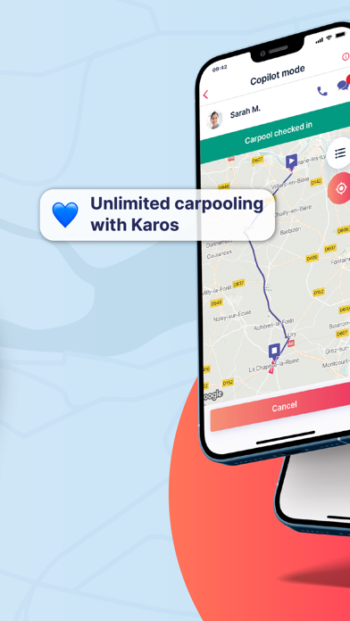 Karos - Commuter carpooling Screenshot