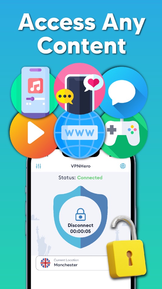 #1. VPN Hero:Super Unlimited Proxy (iOS) 由: Appwise OÜ