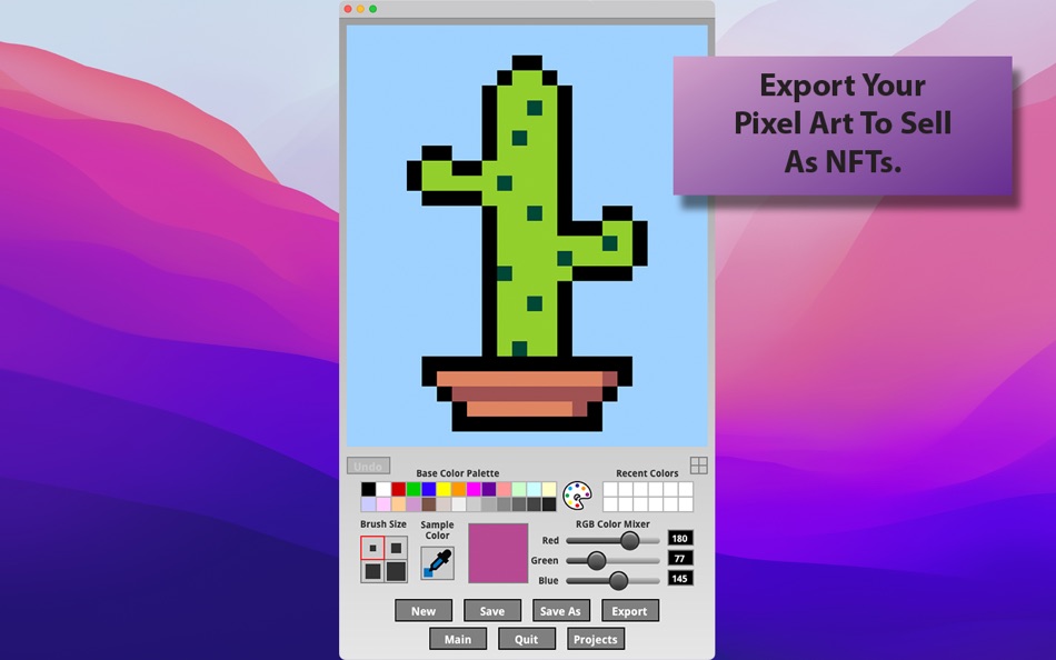 #4. Pixel Paver Pro - NFT Maker (macOS) 由: Mike Hempfling