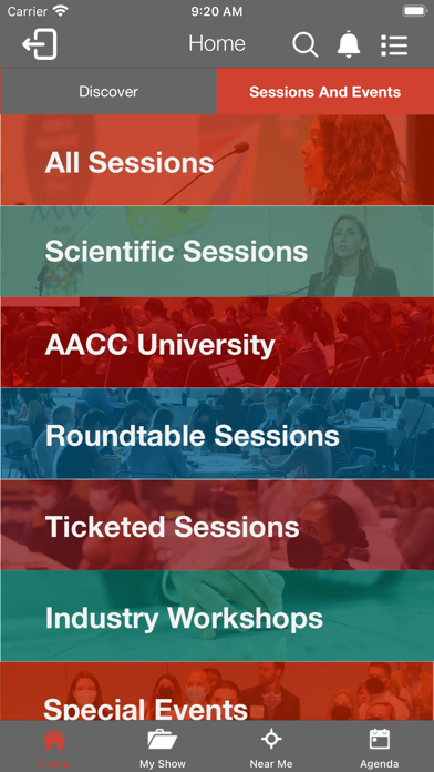 AACC Annual Scientific Meeting Screenshot