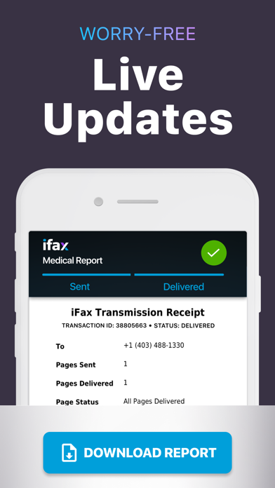 iFax App Send Fax From iPhone Screenshot