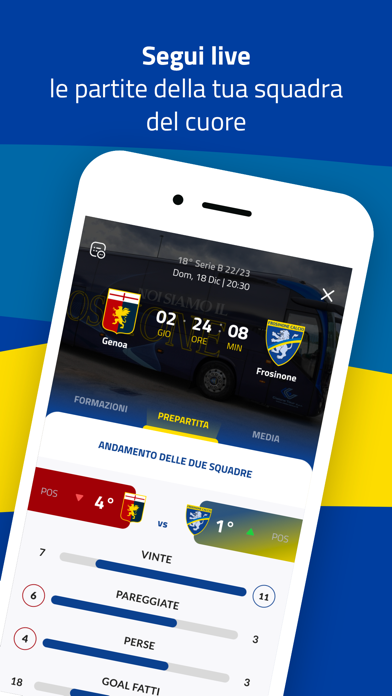 Frosinone Calcio Official App Screenshot
