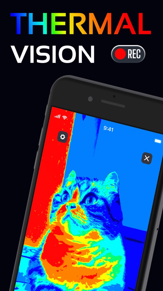 #1. Thermal Vision: Filter Camera (iOS) Podle: Damira Rustemova