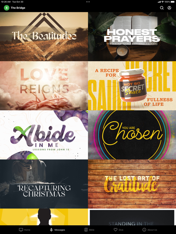 The Bridge Church Atlanta iPad screenshot 2 - Lifestyle app