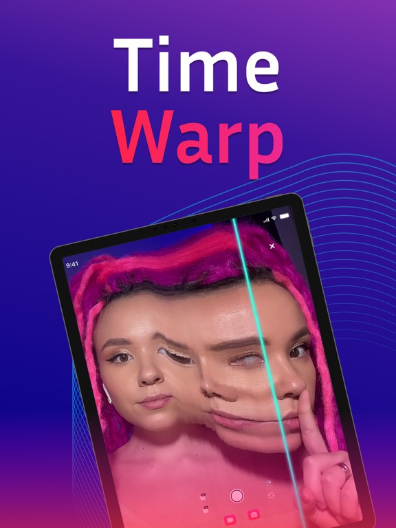 Time Warp Scan: Blue line iPad screenshot 1 - Utilities app