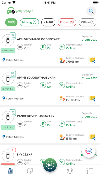 Car Tracker Nigeria Mobile Screenshot