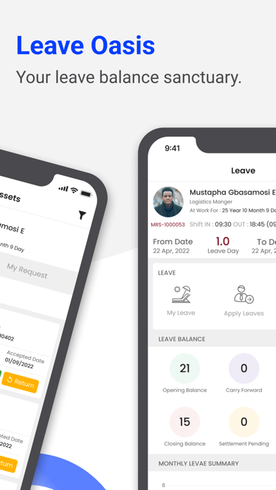 RockEye Employee Self Service Screenshot