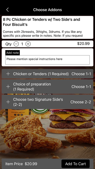 Chicken and Burgers Screenshot