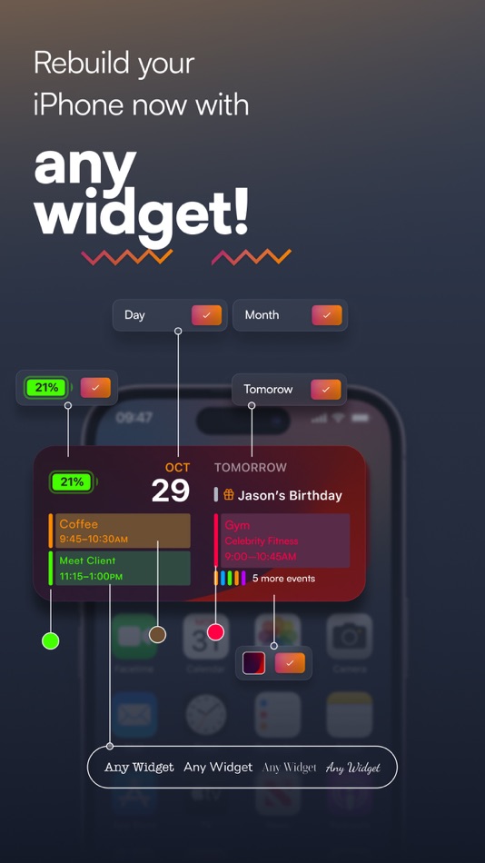 #10. Any Widget... Literally Any. (iOS) Podle: Abstrakt Group Abstrakt, LLC