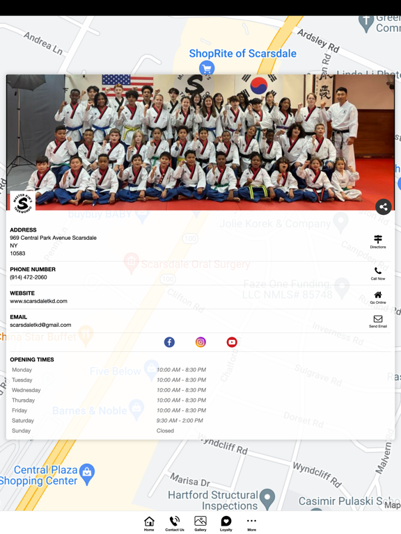 Master Kim's Scarsdale TKD iPad screenshot 2 - Sports app
