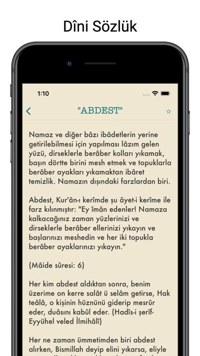 Dîni Sözlük Screenshot