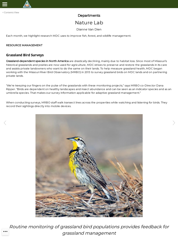 MO Conservationist Magazine