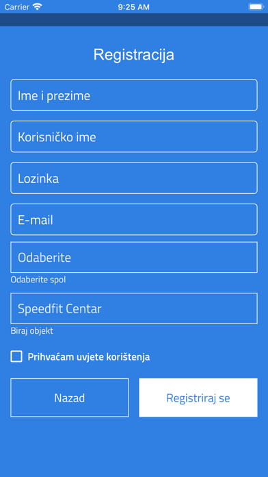 SpeedFit Hrvatska Screenshot