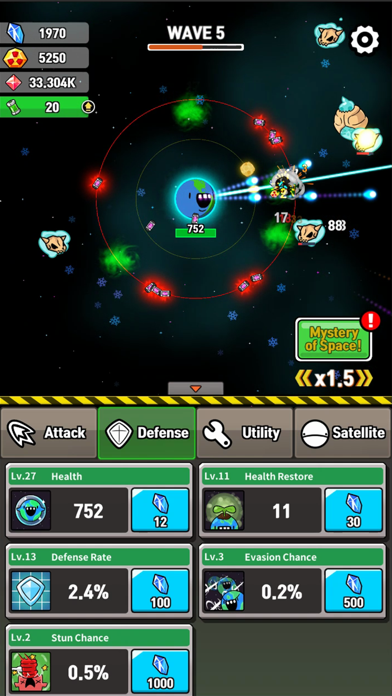 Earth Defense : Idle Simulator Screenshot