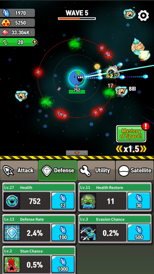 #2. Earth Defense : Idle Simulator (iOS) 由: Artifact Corp.
