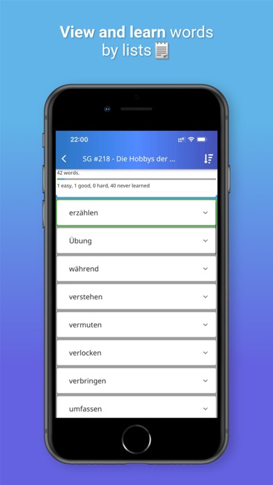 XY Memo: German vocab builder Screenshot