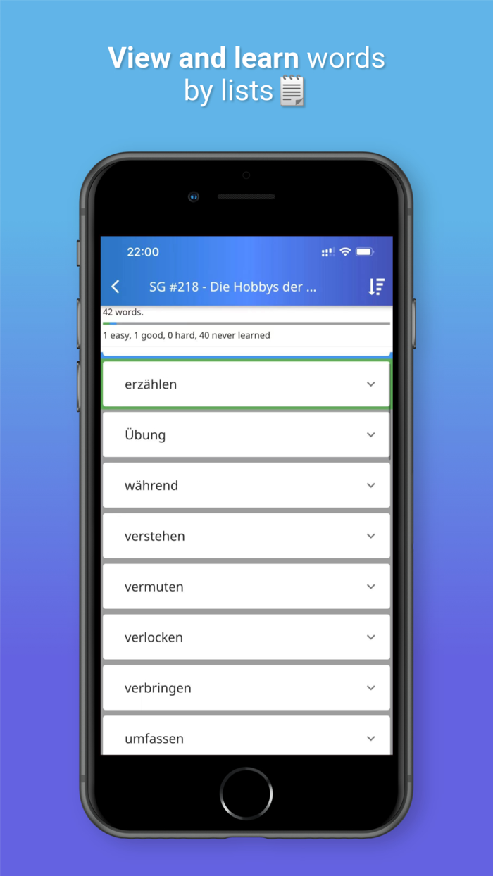 XY Memo German vocab builder