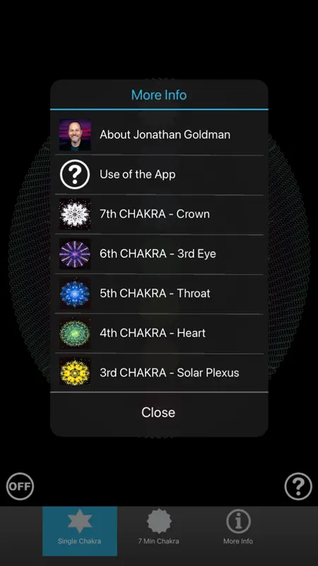 Chakra Tuner Jonathan Goldman screenshot 4 of 4