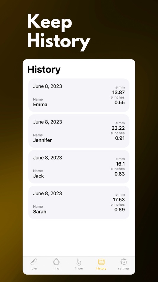#5. Ring Sizer+ (iOS) By: Arda Sen