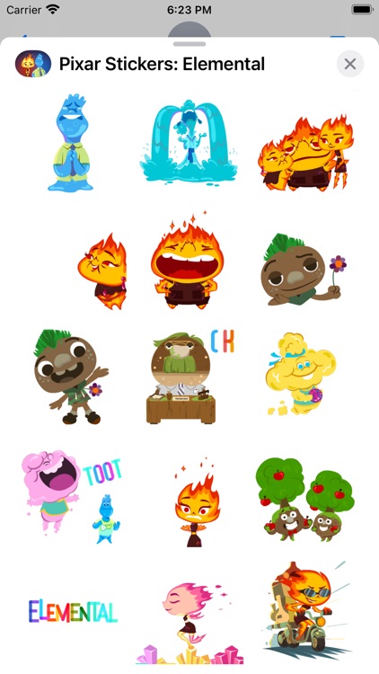 Pixar Stickers: Elemental