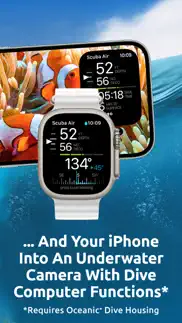 scuba diving watch | oceanic+ iphone screenshot 2