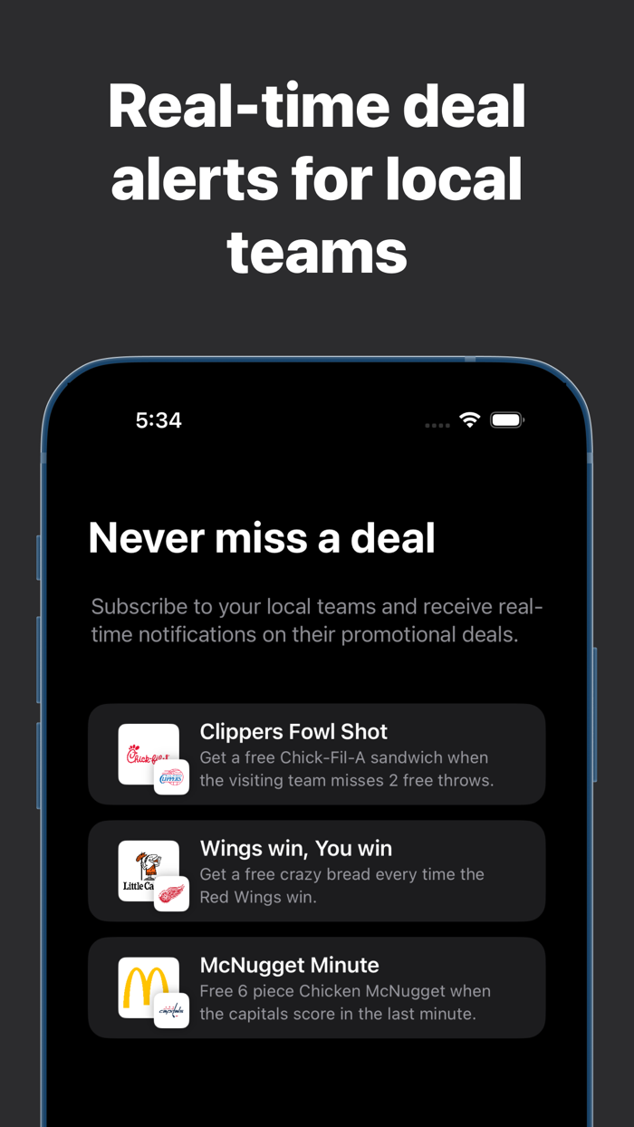 Hometown Deals Fan Food Deals