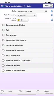 fibromyalgia diary 3 iphone screenshot 4