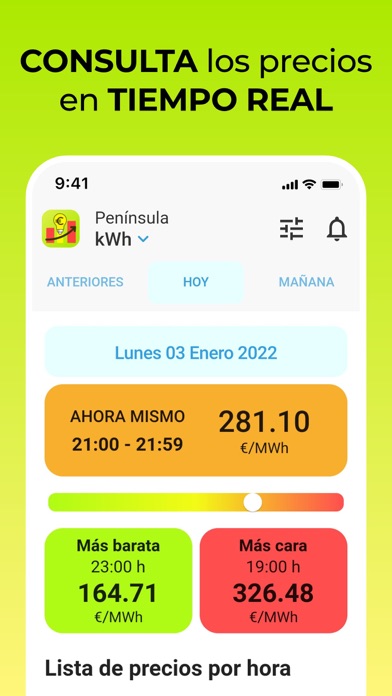 Precio Luz ESPAÑA: Ahorra PVPC Screenshot