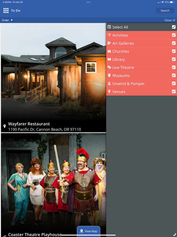 Experience Cannon Beach iPad screenshot 5 - Travel app