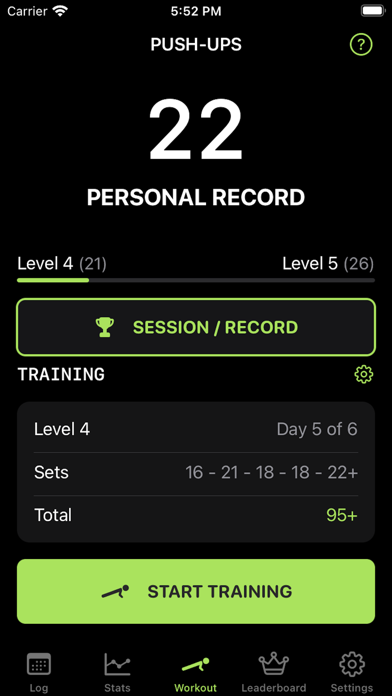 Push Ups 100 - Fitness Trainer Screenshot