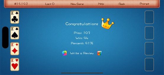 Screenshot of ABC FreeCell HD