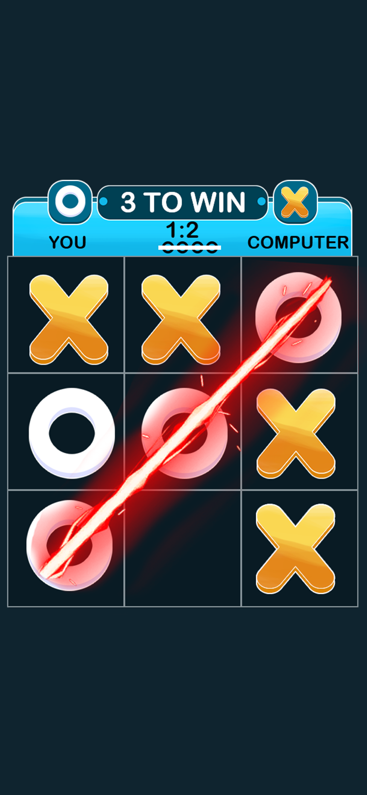 Noughts Crosses Fun Board Game