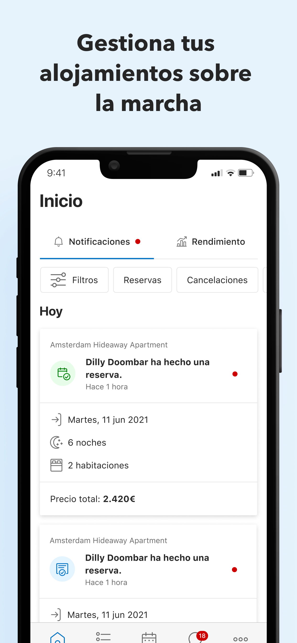 Pulse para Booking.com