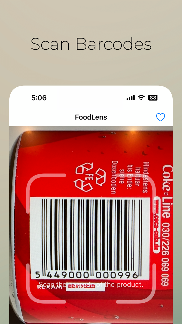 FoodLens - Nutritional scan