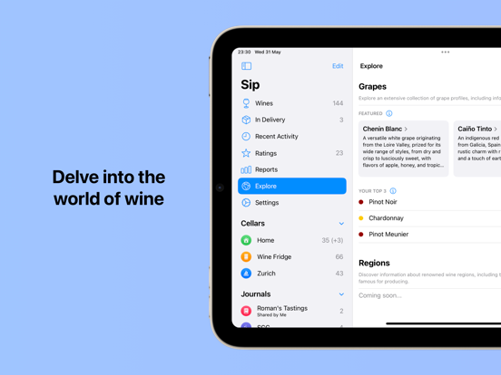 Sip: Collect & Enjoy Wine iPad screenshot 8 - Food & Drink app