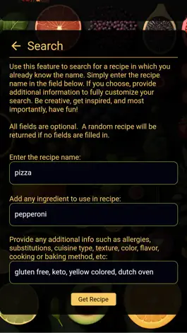 Game screenshot AI Recipe Explorer apk