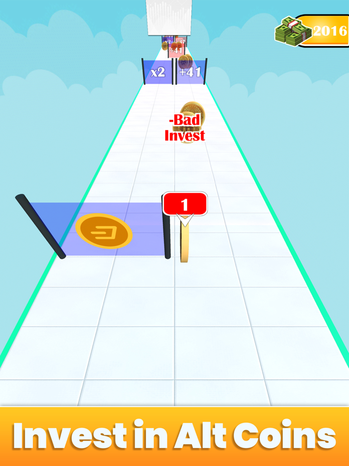 Crypto Rush 3D Coin Roll Race