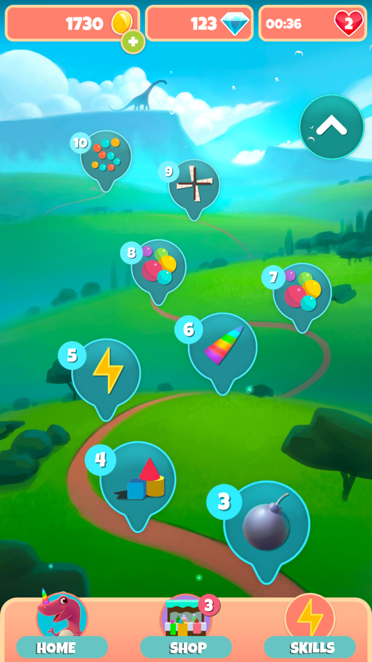 #2. Dino Bubble (iOS) 由: Nestor Dominguez Varela