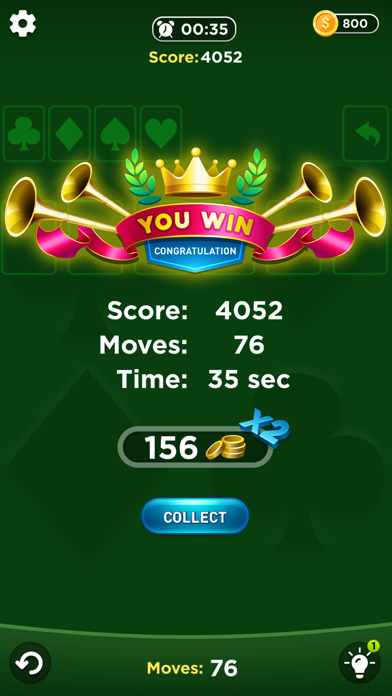TriPeaks Solitaire Bingo Cards Screenshot