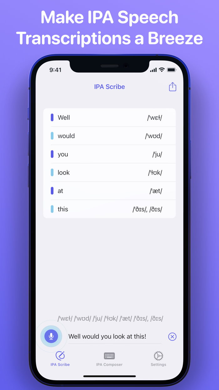 IPA Scribe IPA Transcriptions