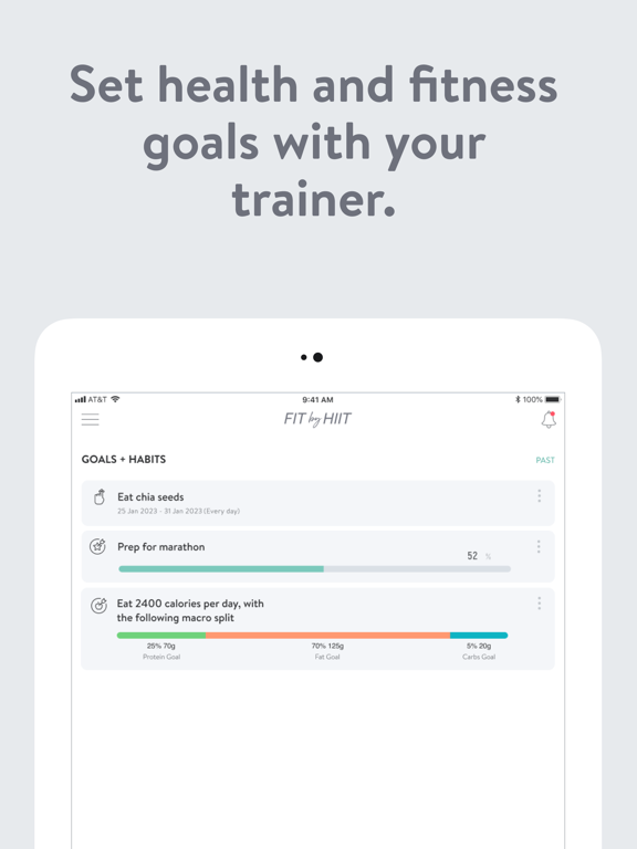 Fit by HIIT iPad screenshot 3 - Health & Fitness app