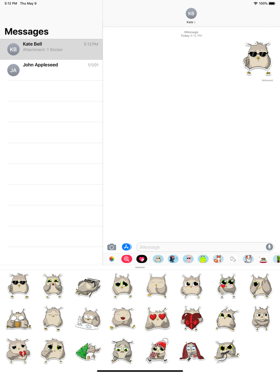 Screenshot #6 pour Owl emoji - Funny stickers