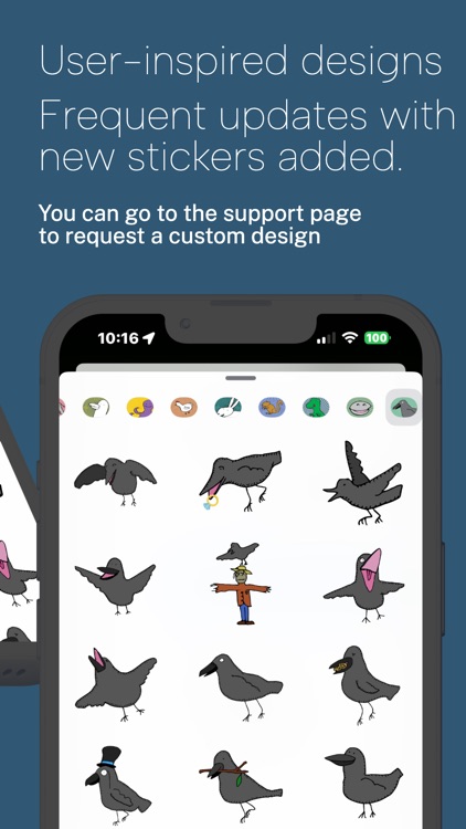 Happy Crows Stickers