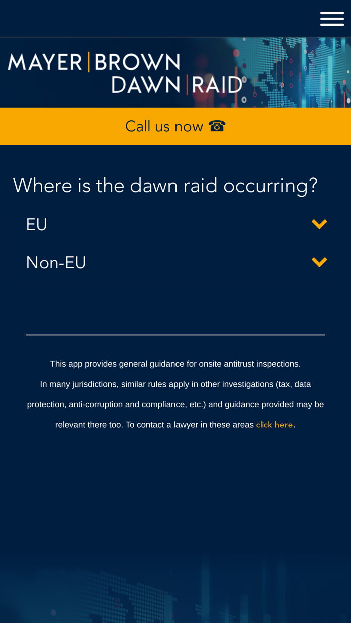 Mayer Brown Dawn Raid