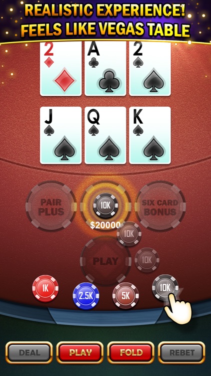 Three Card Poker Casino table