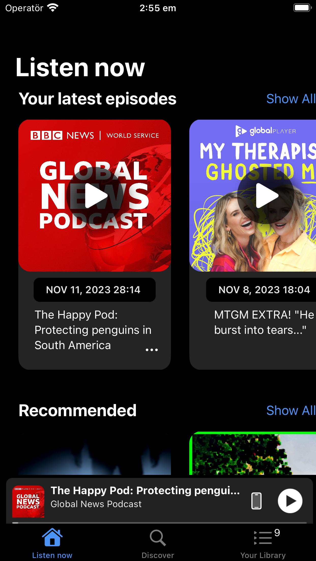 Screenshot do app Pods- Podcast Player