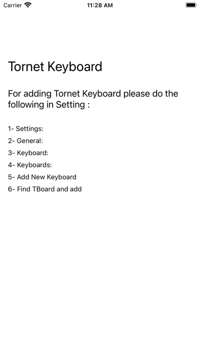 Tornet Keyboard Screenshot